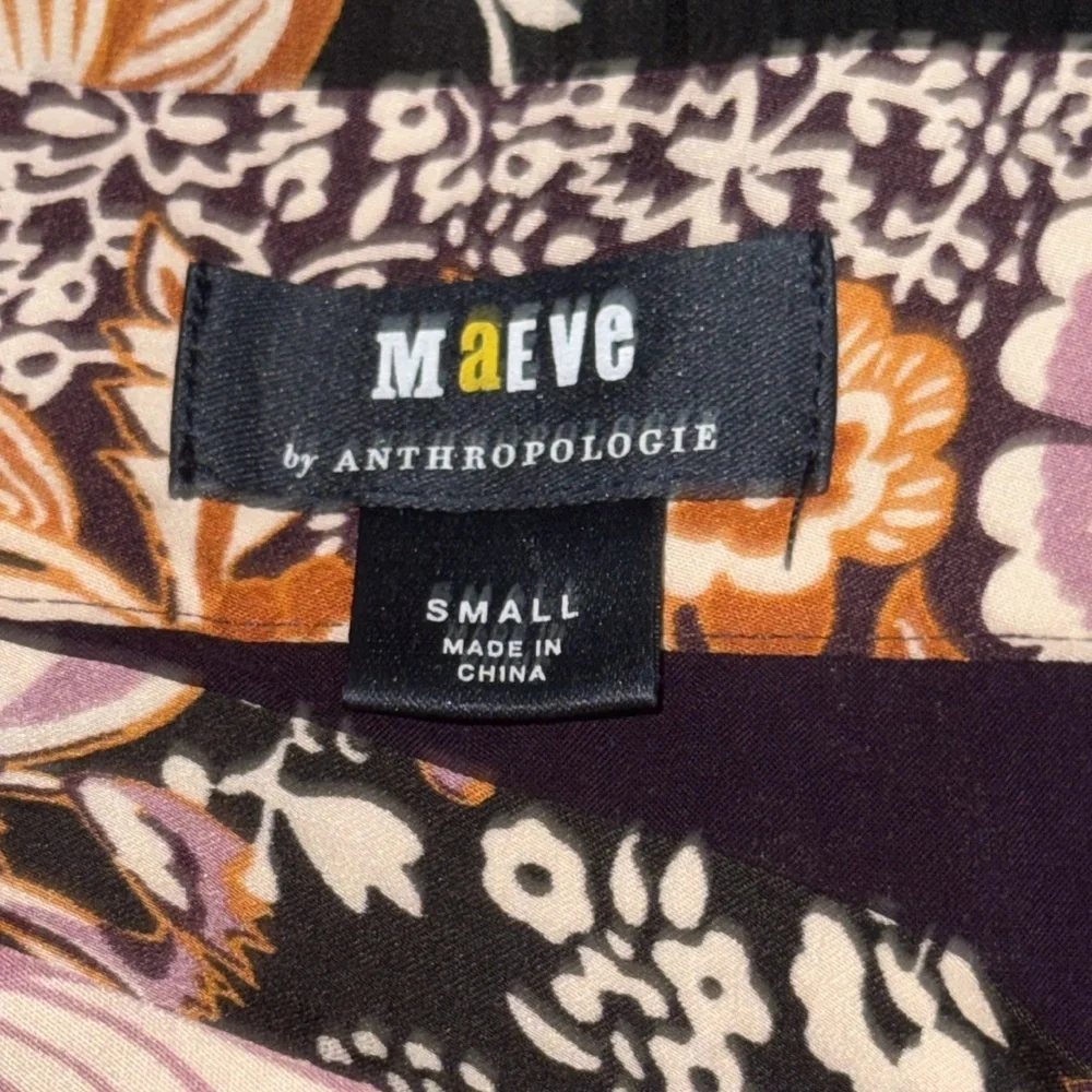 Maeve By Anthropologie Plum Floral Hi-Lo Maxi Boho Gypsy Wrap Skirt Size Small